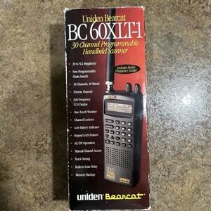 Uniden Bearcat BC60XLT-1  30 Channel And 10 Band Scanner Open BOX